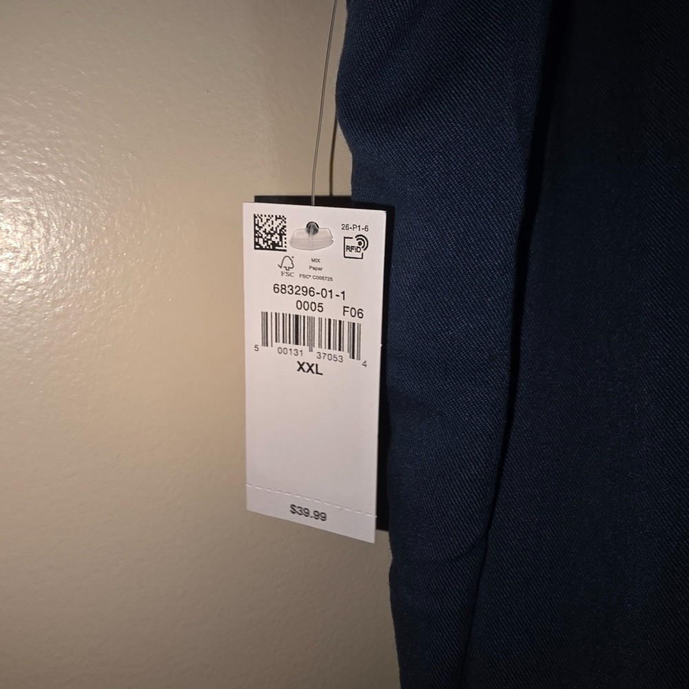 Old Navy Women's High-Waisted Playa Wide-Leg Pants In The Navy Blue Size XXL NWT - Picture 3 of 6